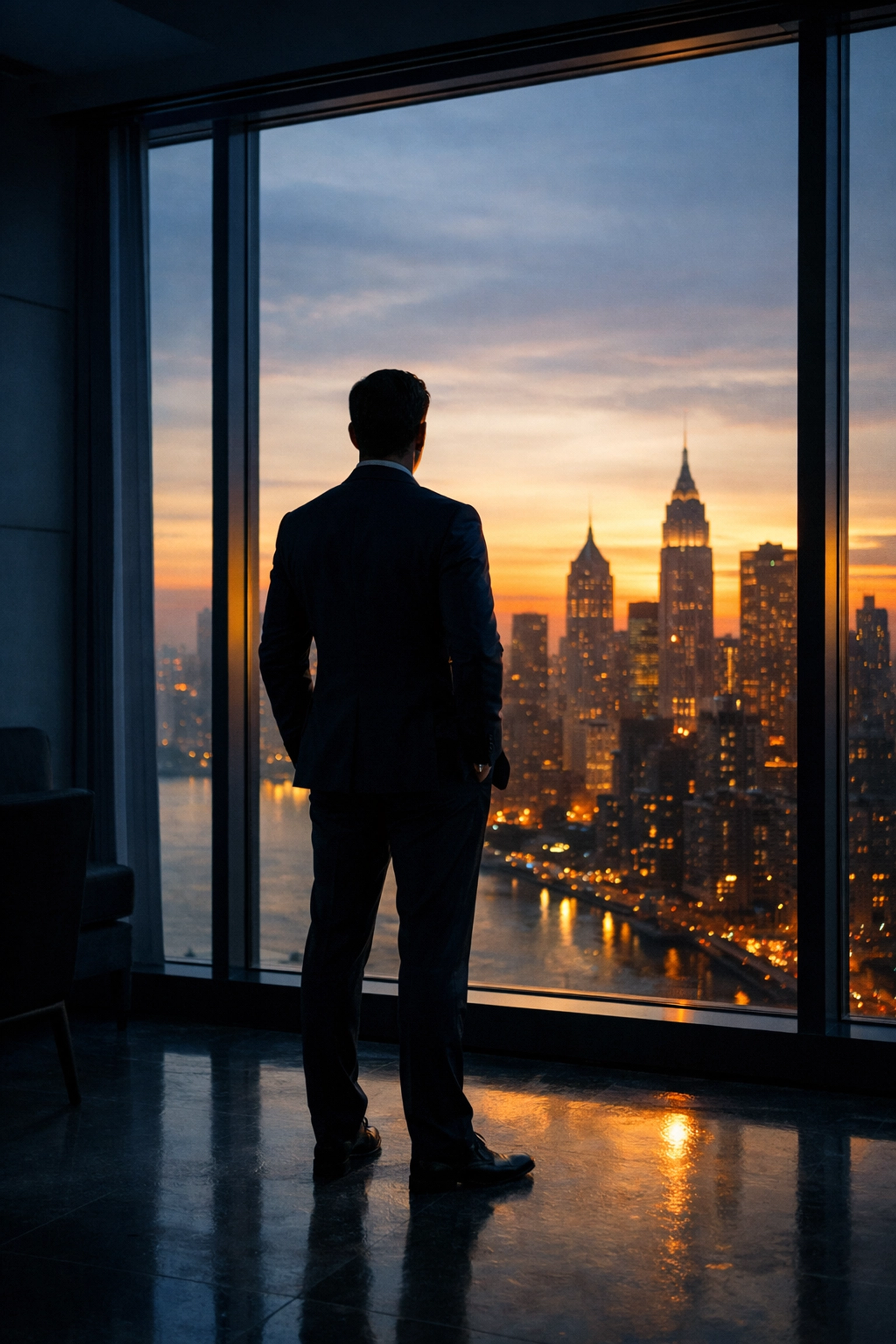 Real estate investor contemplating independent market analysis and investment decisions