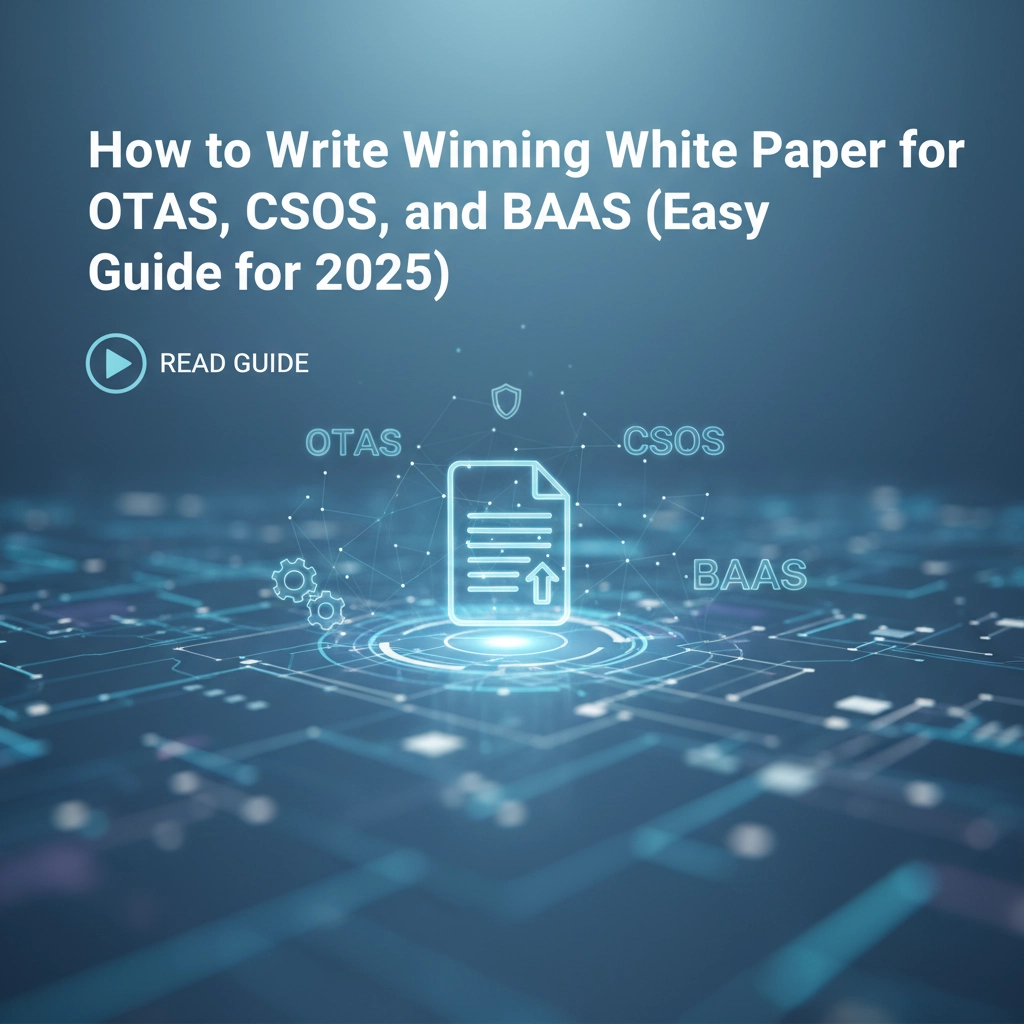 How to Write a Winning White Paper for OTAs, CSOs, and BAAs (Easy Guide for 2025)