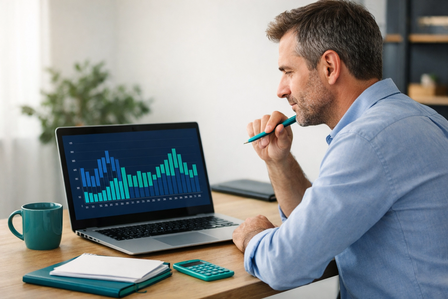 Business energy planning with half-hourly consumption graphs and data analysis