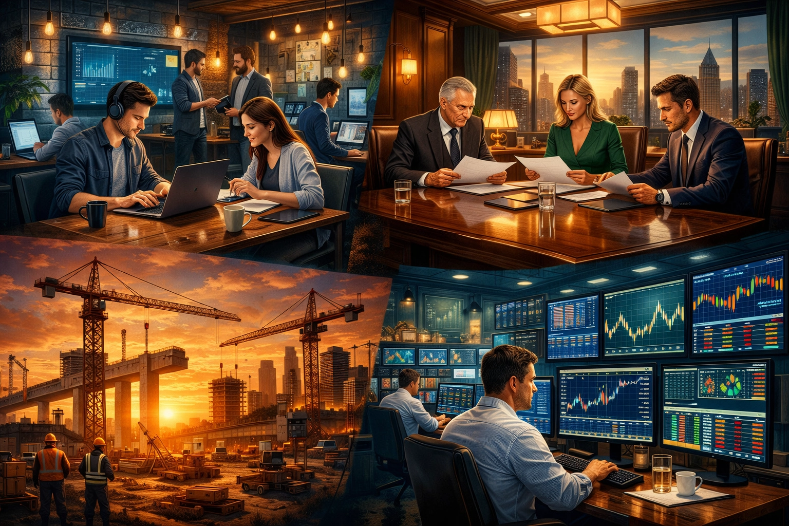 Four core alternative investment categories: private equity, venture capital, real estate, and hedge funds