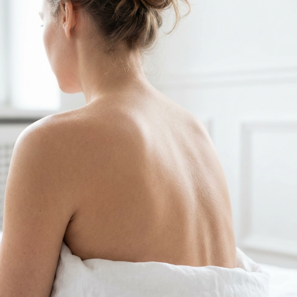 Close-up of skin texture and female form illustrating technical nude photography tips for beginners.