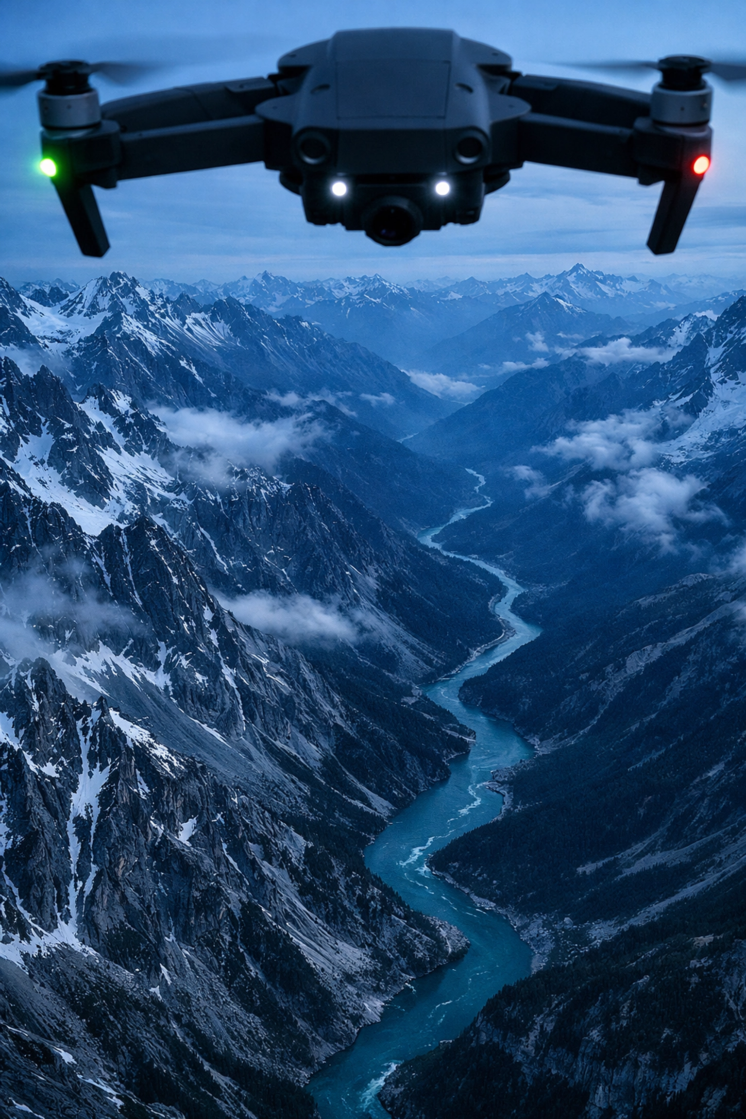 Aerial drone photography news featuring mountain vistas and the latest landscape techniques.