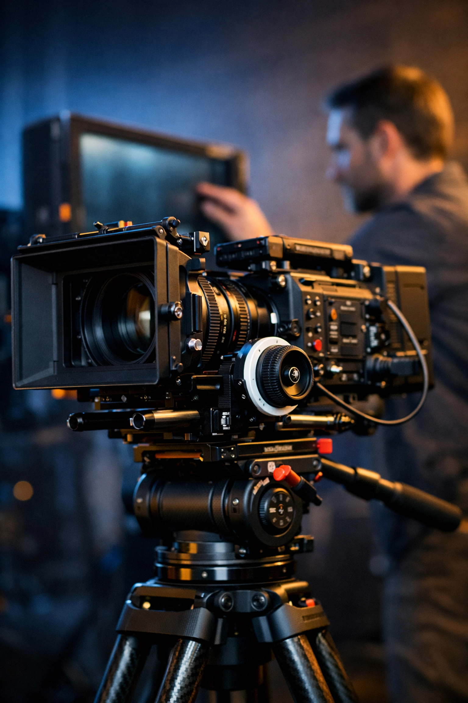 Professional cinema camera rig used by a Lubbock video production team for high-end commercial projects.