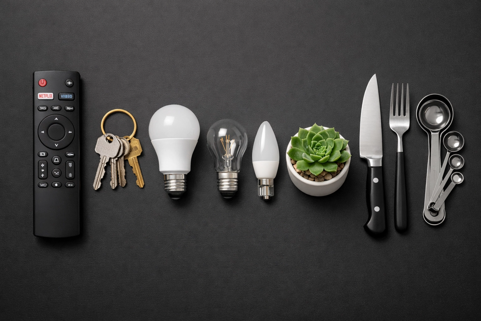 Household items inventory layout for comprehensive property check-in report