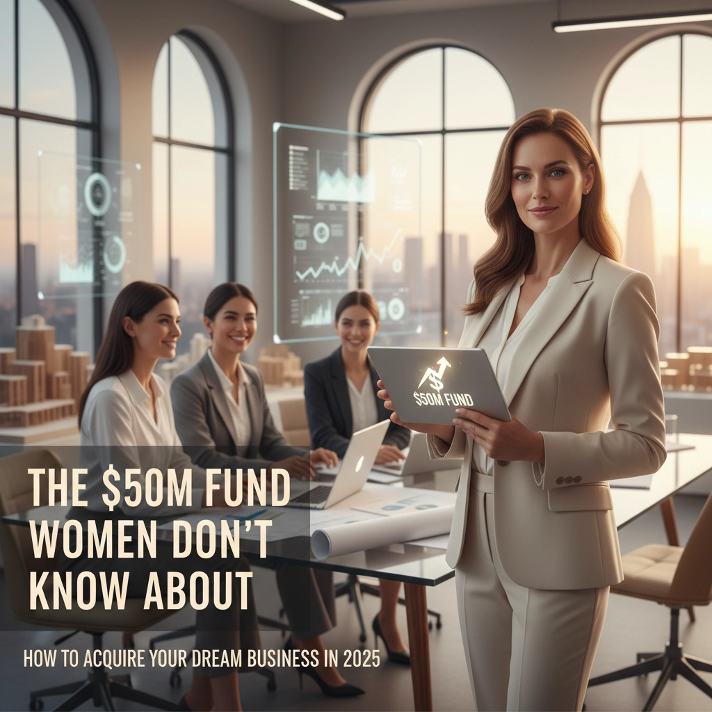 The $50M Fund Women Don't Know About: How to Acquire Your Dream Business in 2025