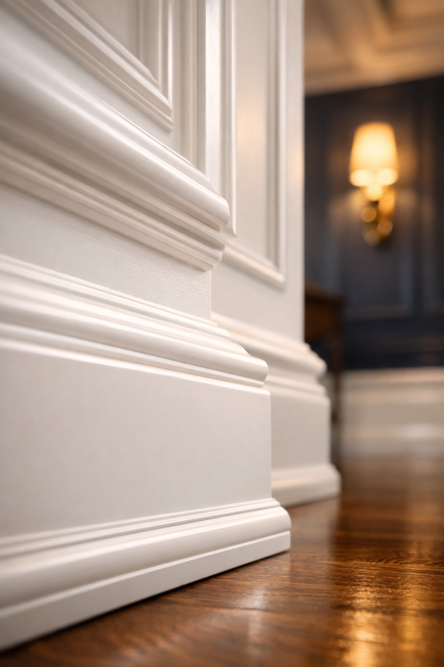 Detailed deep cleaning of baseboards and crown molding using Norwell Luxury Cleaning Secrets.
