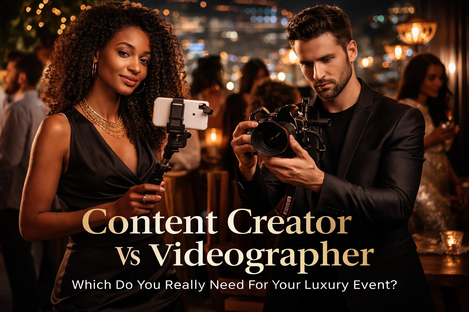 [HERO] Content Creator Vs Videographer: Which Do You Really Need For Your Luxury Event?