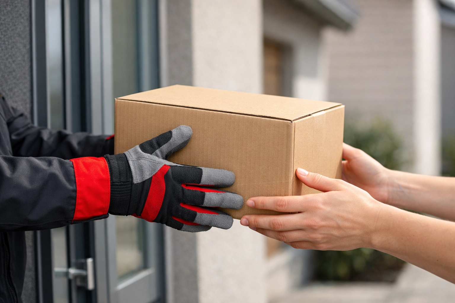 Reliable last-mile delivery of a parcel, showcasing local fulfilment and distribution services.