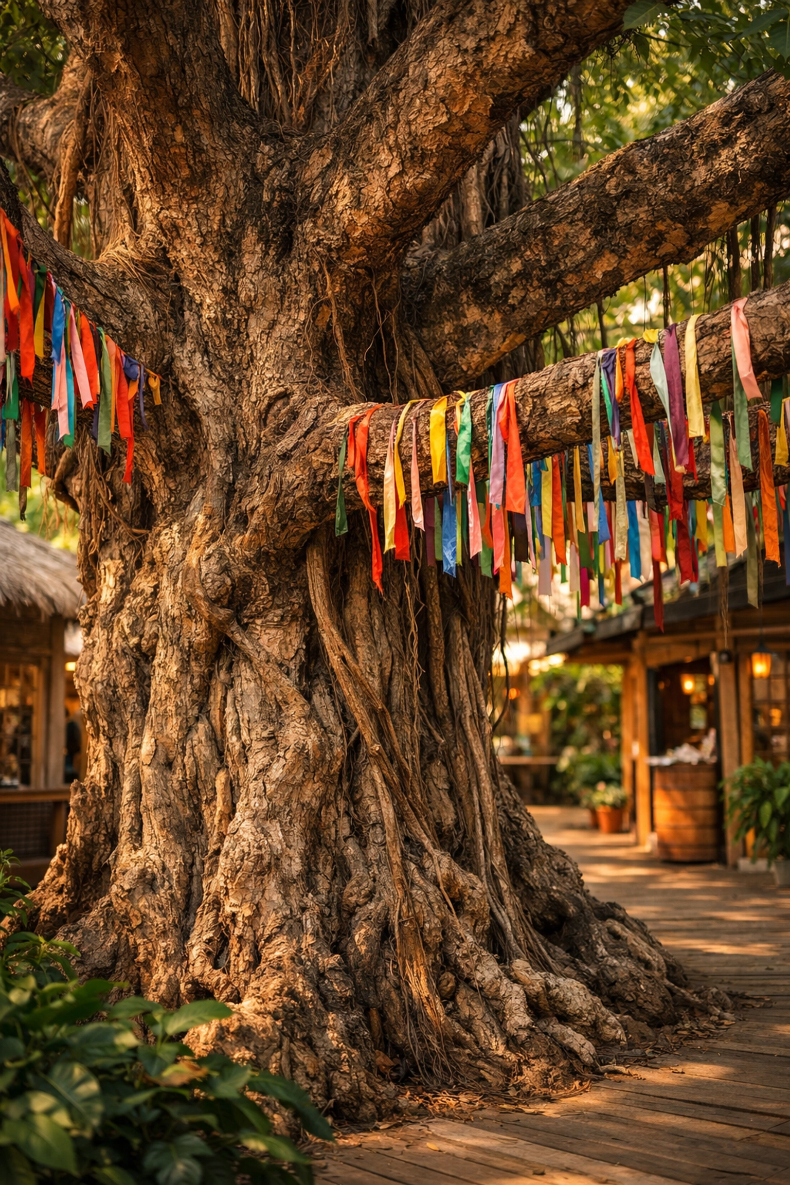 The colorful Bodhi Wishtree in Upper Buena Vista, showcasing fun things to do in Miami beyond tourist spots.