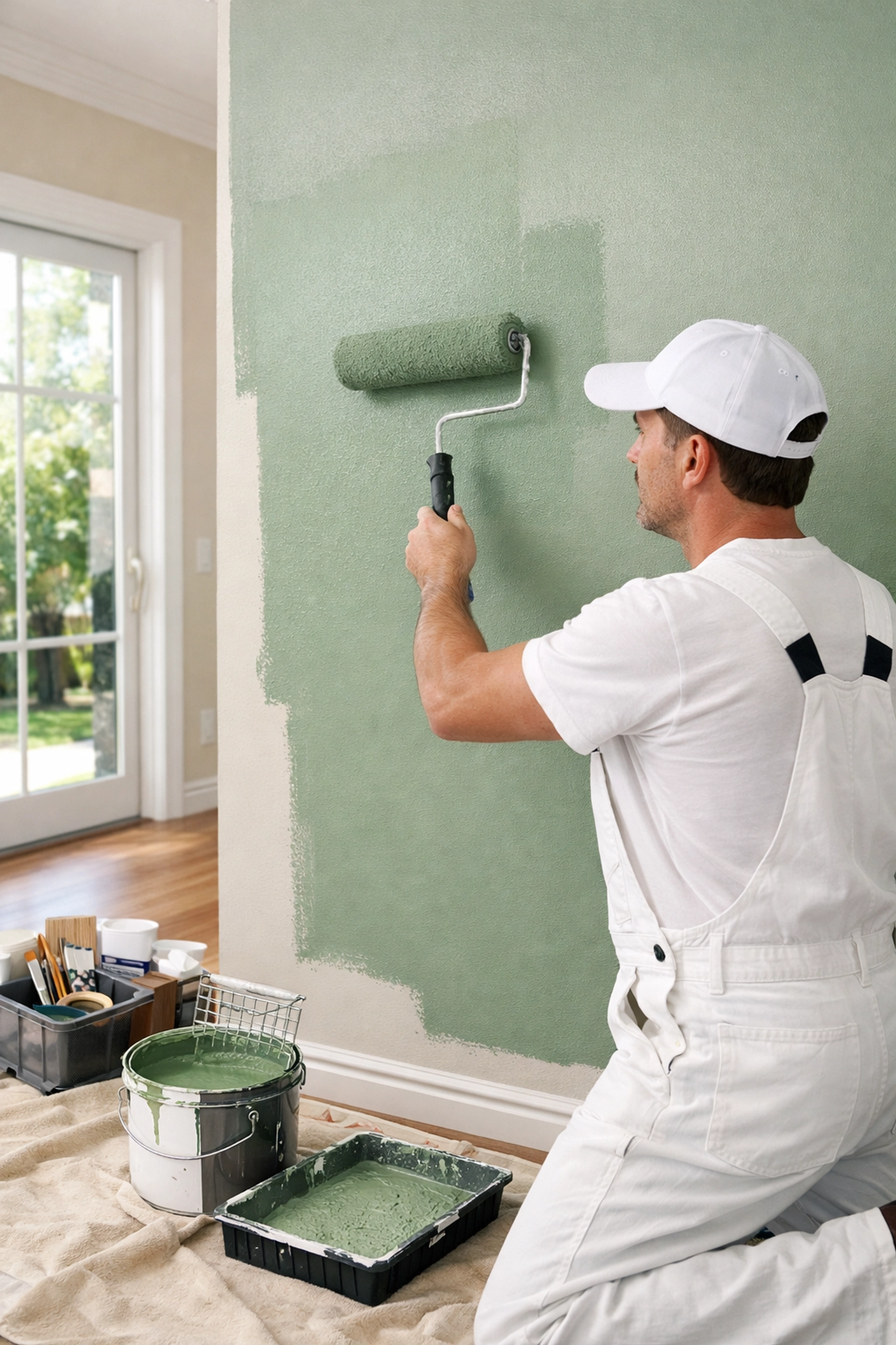 Professional interior painting service in Orlando home with quality materials
