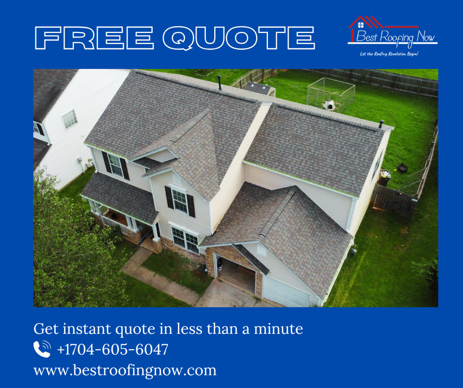 Aerial View of Residential Home with New Asphalt Shingle Roof
