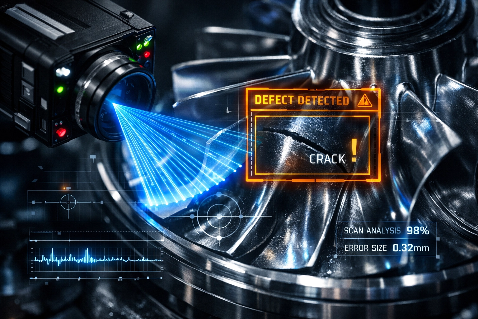 Automatisierte Sichtprüfung mit KI zur Umsetzung der Null-Fehler-Strategie in der Produktion.