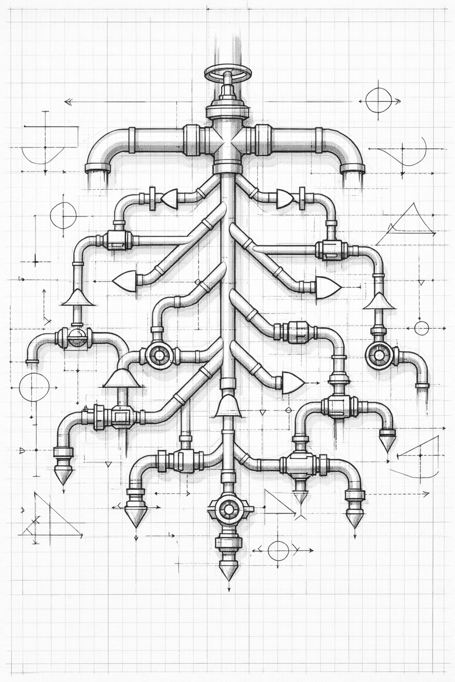 Branching workflow diagram showing pipeline automation logic to filter false leads and restore capacity