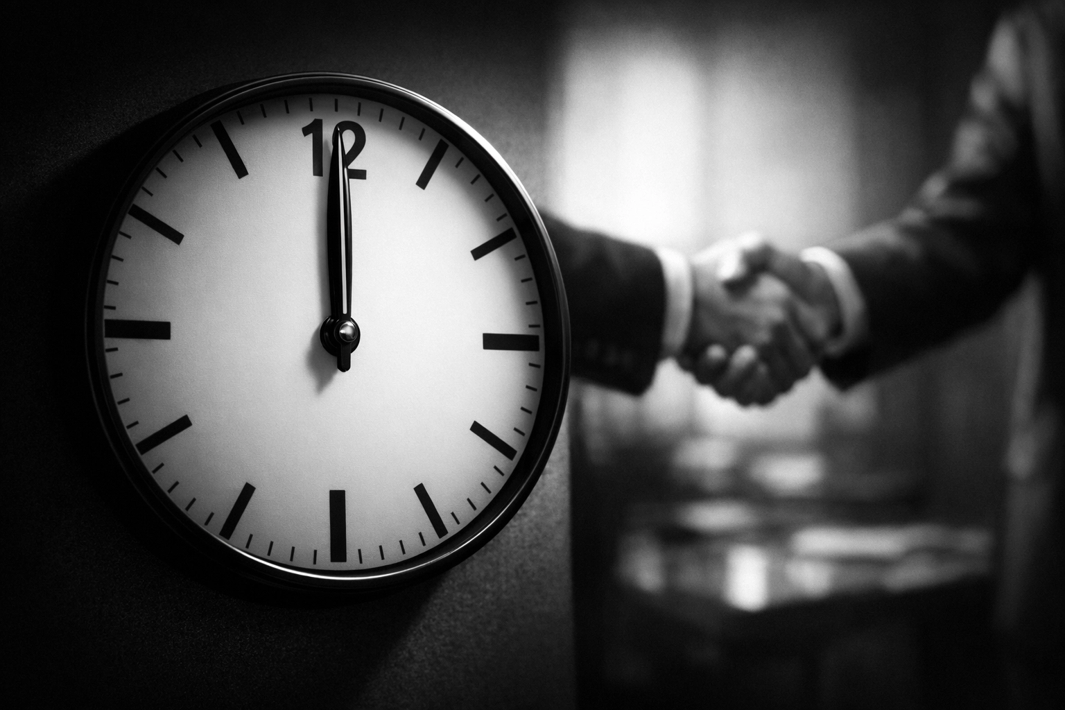 Clock symbolizing perfect timing for automated customer review requests after job completion