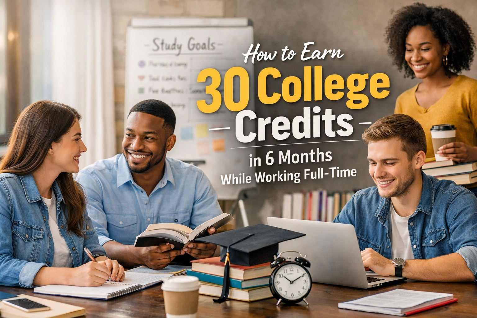 [HERO] How to Earn 30 College Credits in 6 Months While Working Full-Time