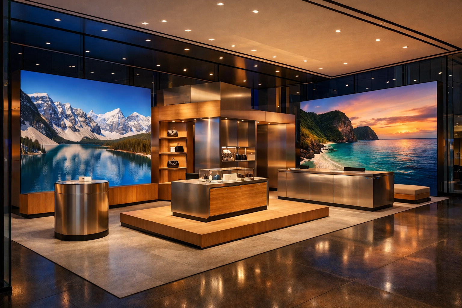 High-end creative production and immersive environmental design for a professional brand product launch.