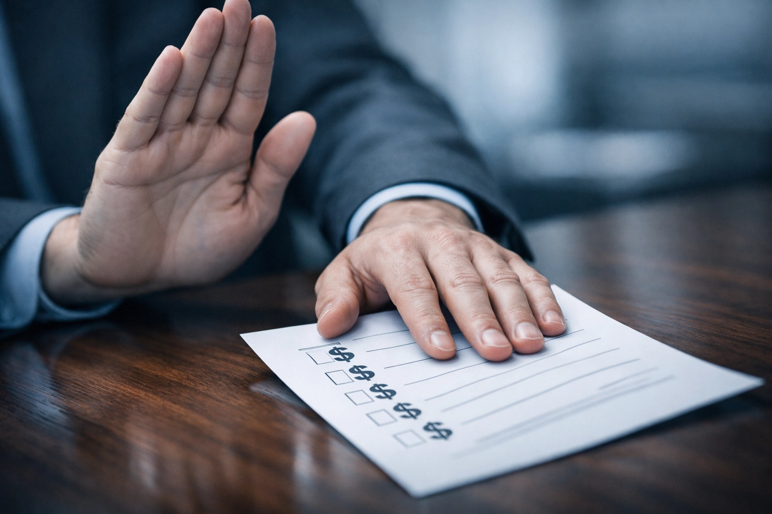 Driver reviewing and rejecting a lowball insurance settlement offer after a Boston car accident with guidance from a Boston car accident lawyer