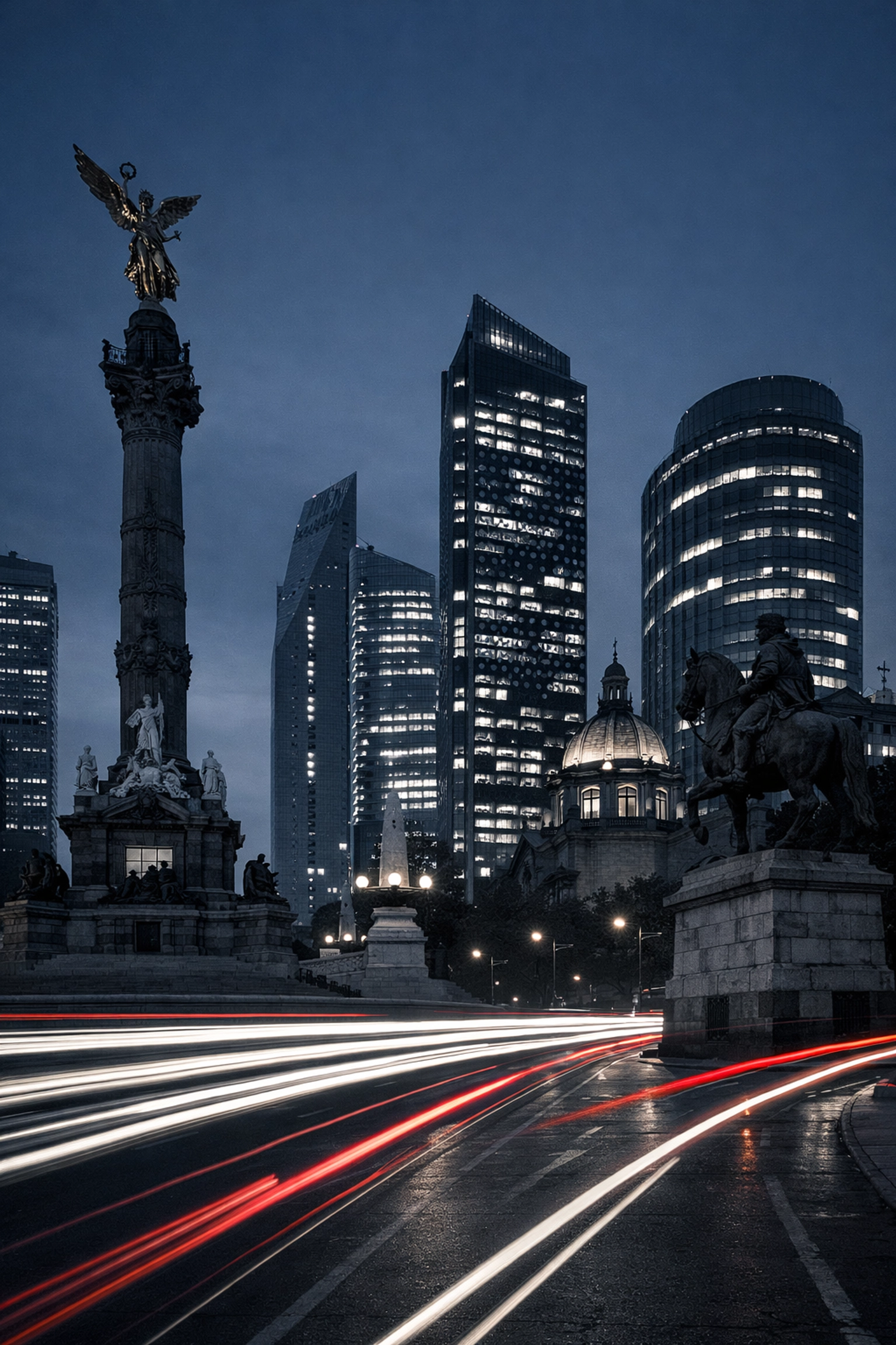 Skyscrapers along Paseo de la Reforma showcasing Mexico City's urban growth and MICE bid readiness.