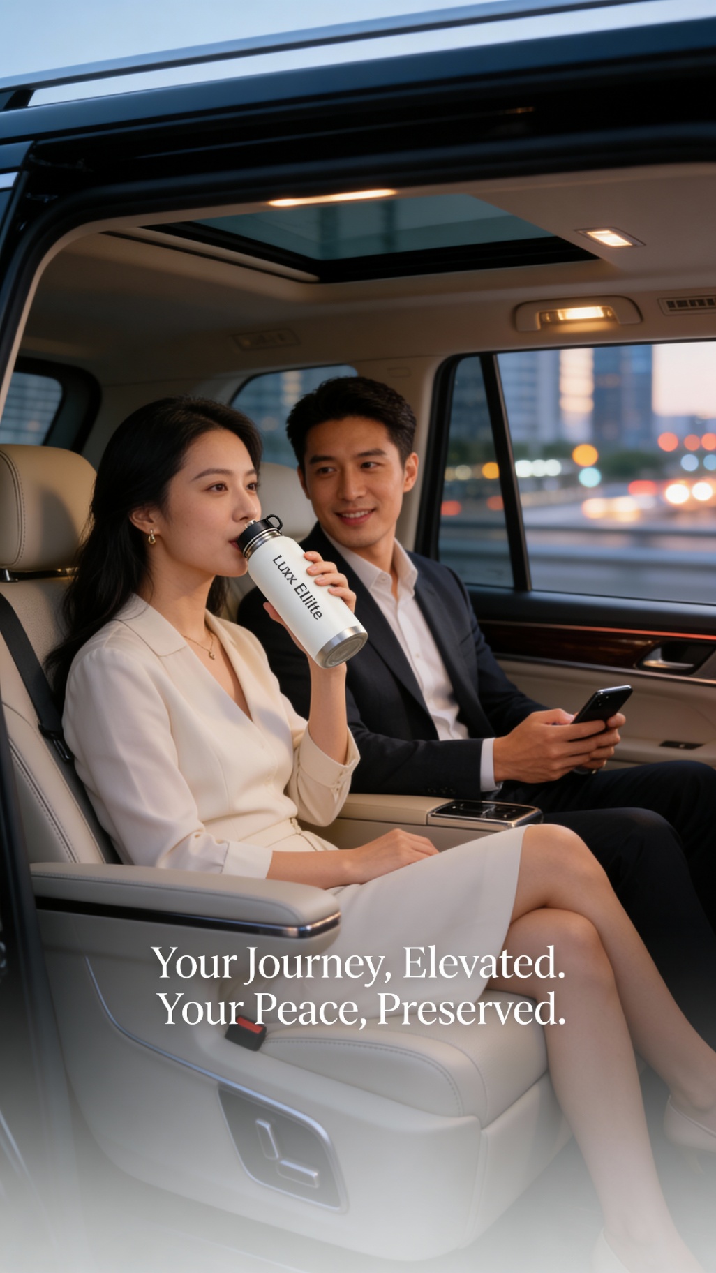 Proactive Peace of Mind: The Wellness Value of Seamless Chauffeur Communication 3 Luxe Elite Transportation Executive Interior