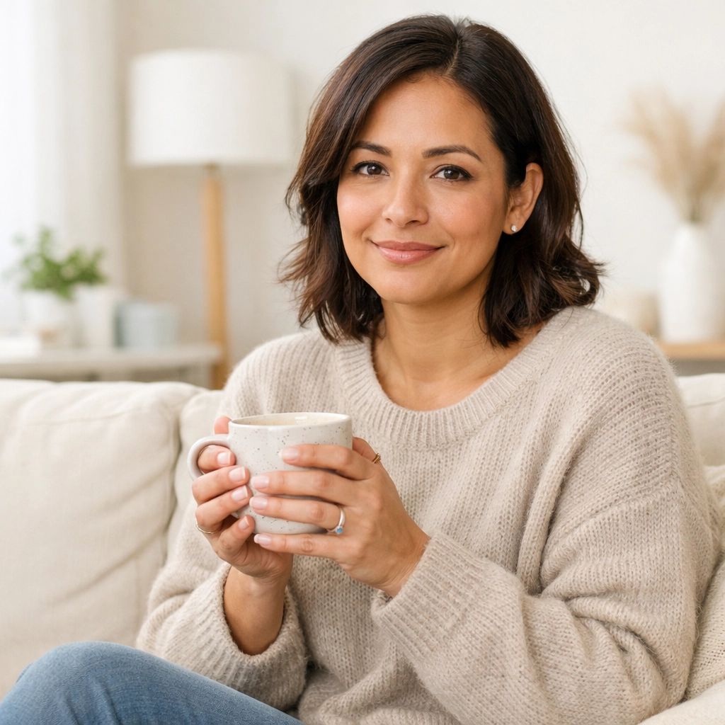 A woman feeling healthy and relaxed during her personalized medical weight loss treatment plan.