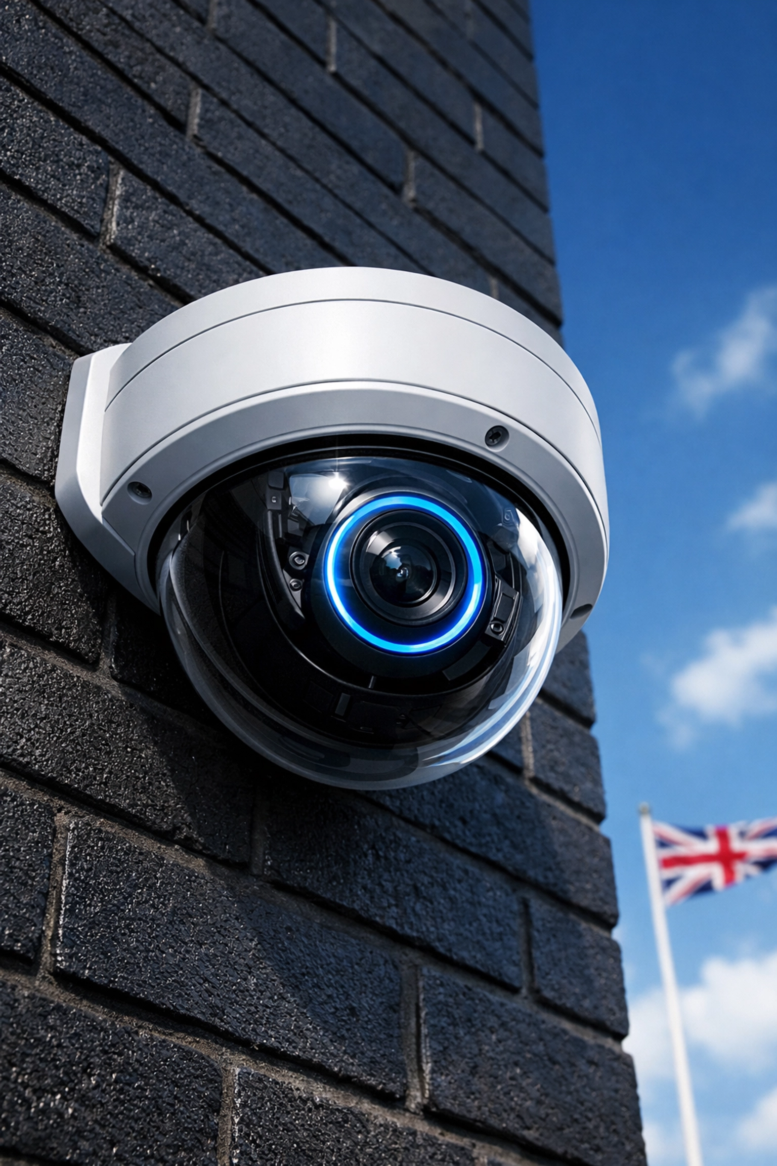 Professional dome security camera installed on a Kidderminster property for robust protection.