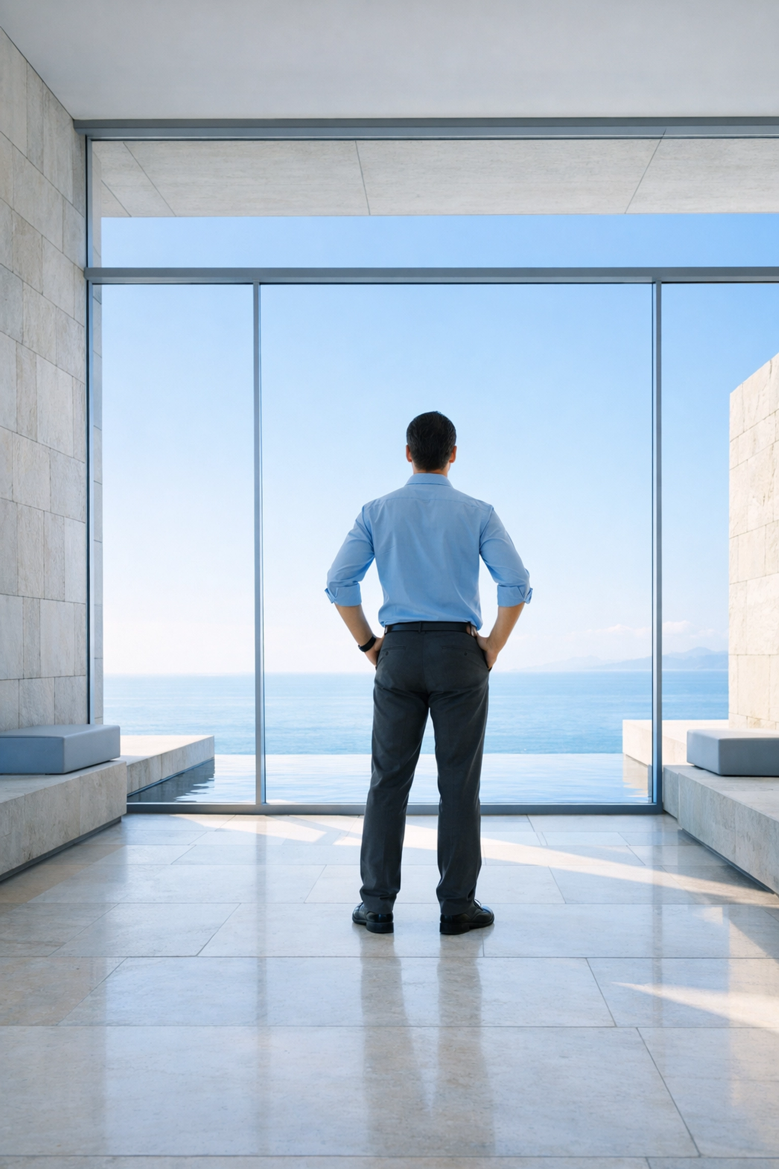 Confident individual achieving post-traumatic growth and long-term emotional resilience after burnout.