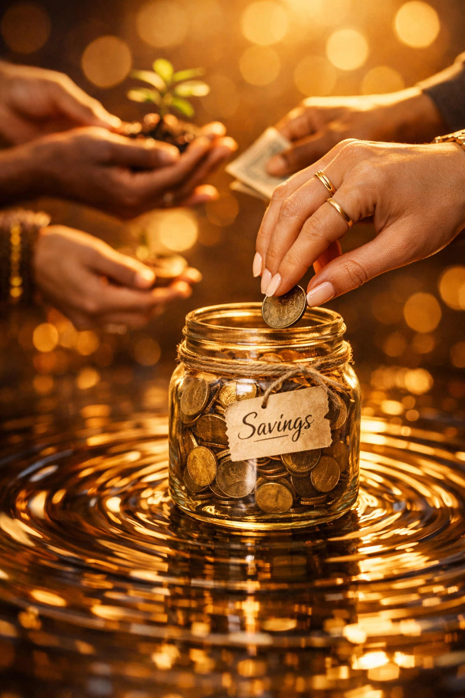 The Ultimate Guide to Buyblack: Everything You Need to Build Economic Power in 2026 Hands placing coins in savings jar symbolizing building economic power through Black-owned businesses