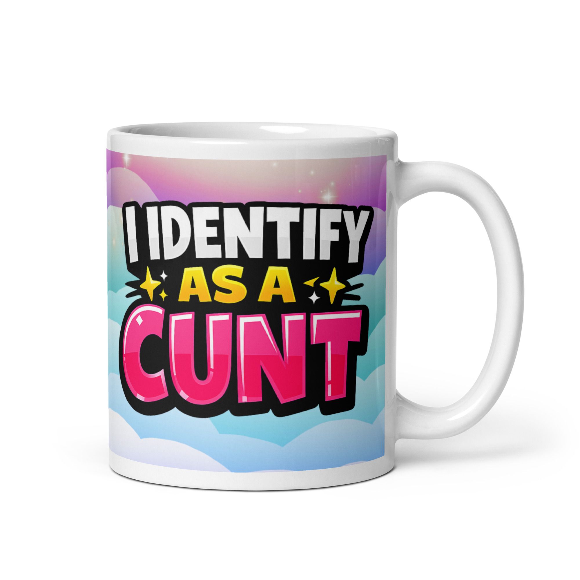Funny novelty mug for work identity humor