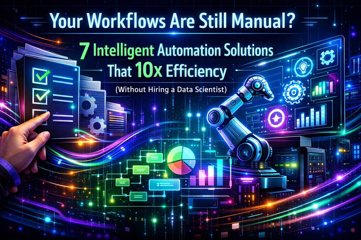 [HERO] Your Workflows Are Still Manual? 7 Intelligent Automation Solutions That 10x Efficiency (Without Hiring a Data Scientist)