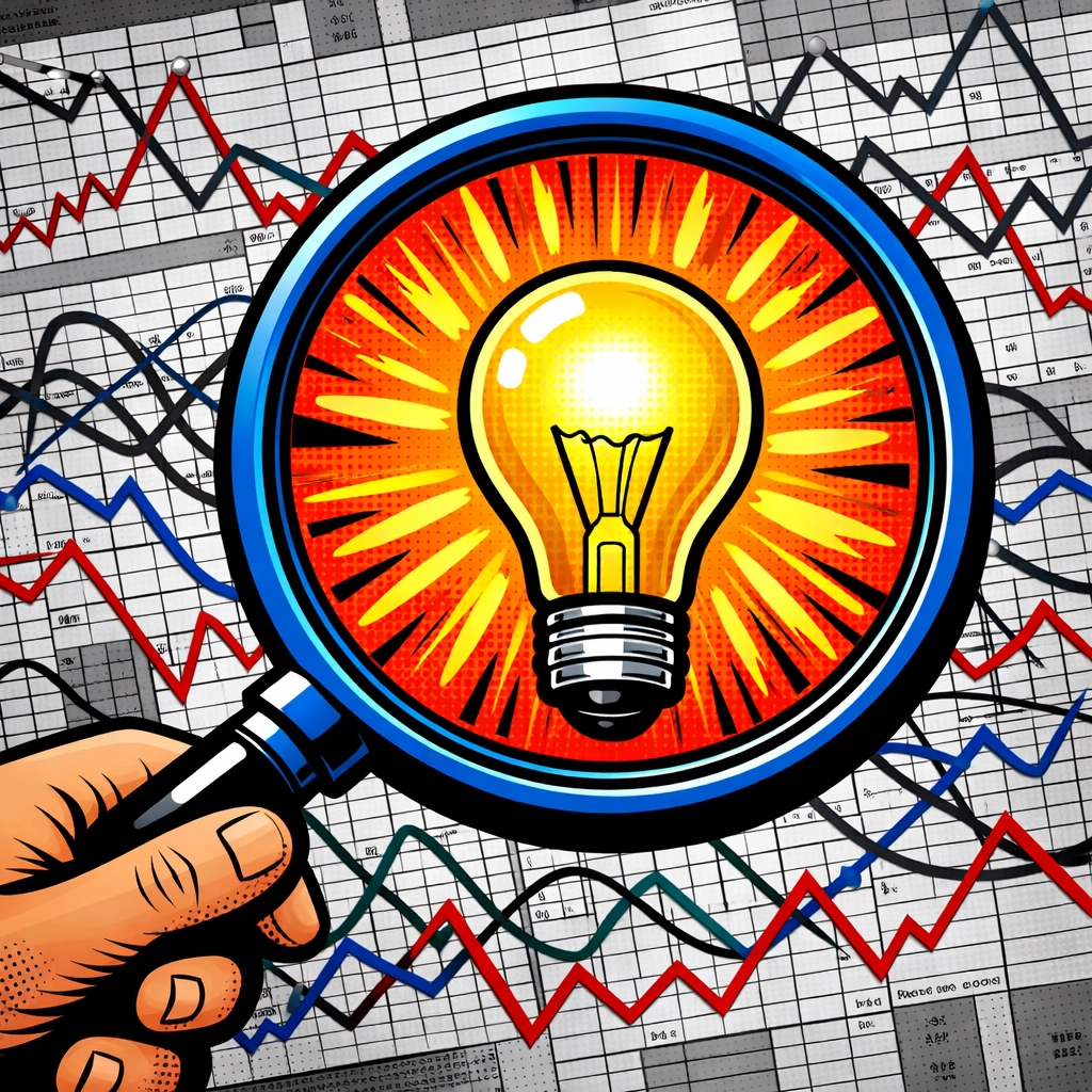 AI business automation illustration showing complex data being turned into actionable insights for growth.