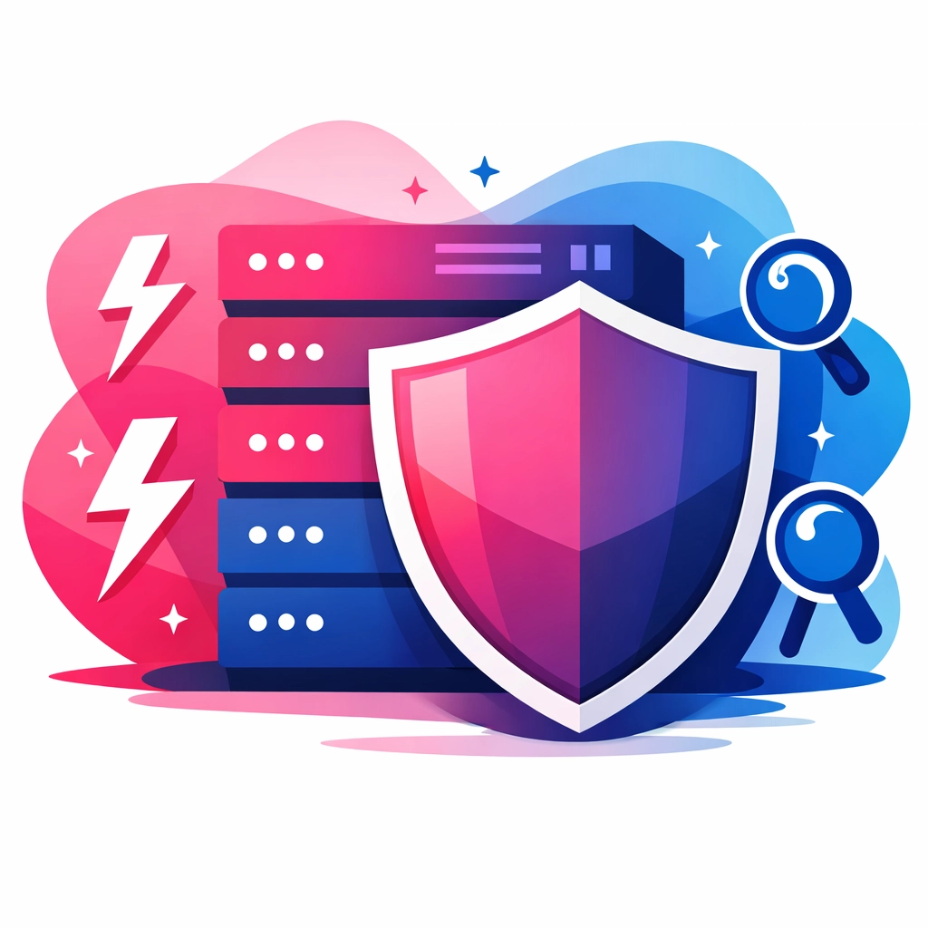 Secure data servers protected by a digital shield for professional computer repair in Hamden, CT.