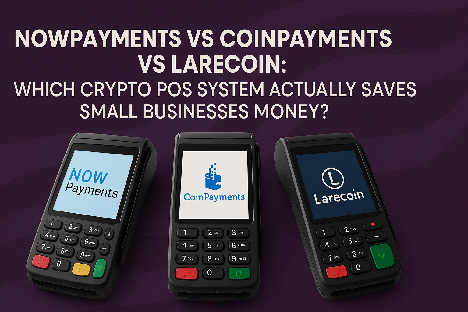 [HERO] NOWPayments vs CoinPayments vs Larecoin: Which Crypto POS System Actually Saves Small Businesses Money?