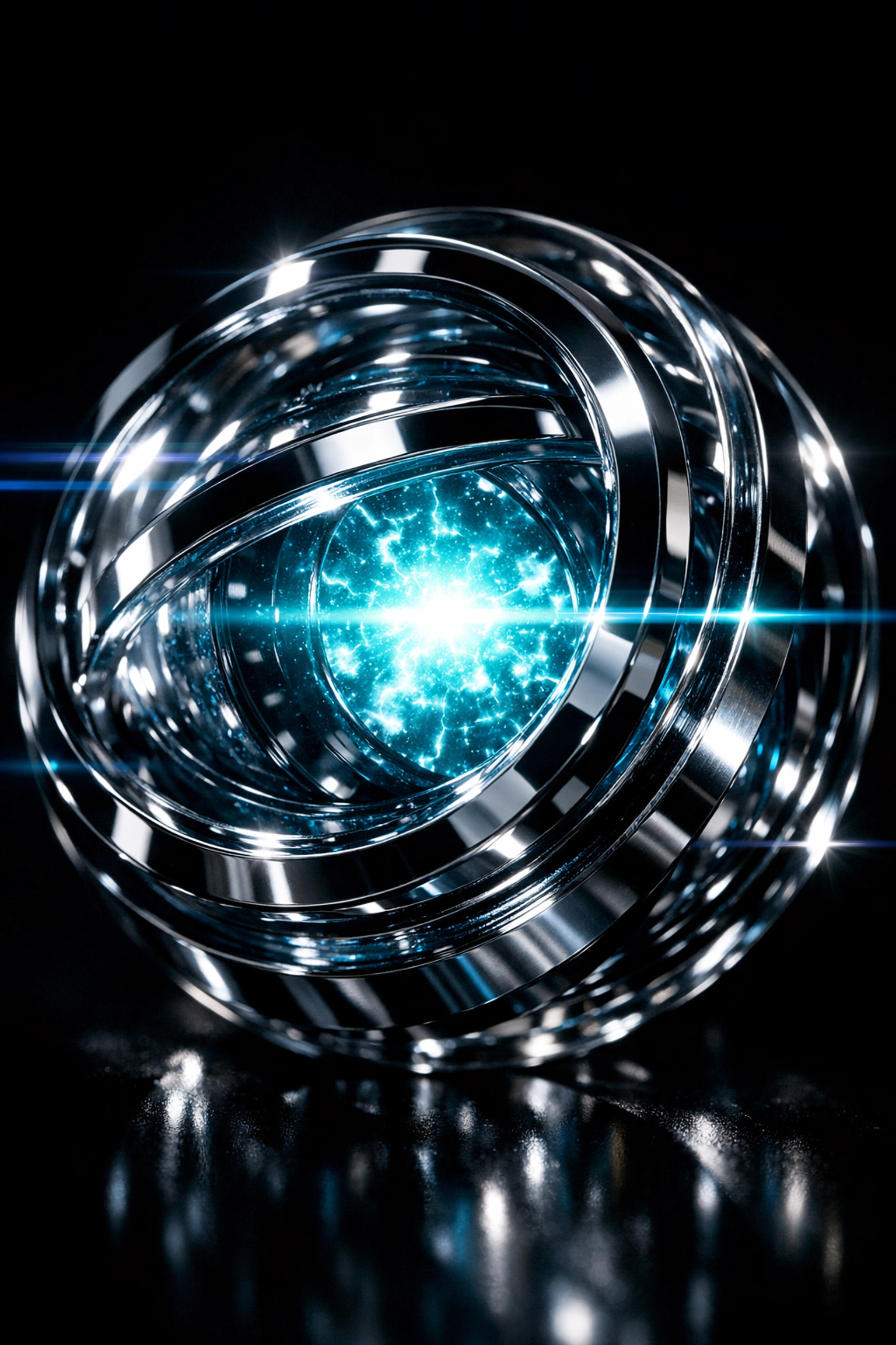 A futuristic glowing energy core representing high-yield affiliate commissions and revenue generation.