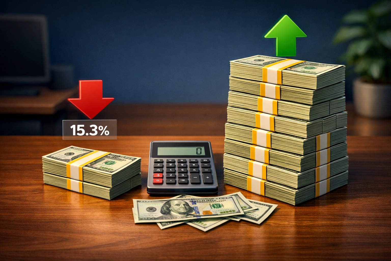 S-Corp tax savings comparison showing reduced payroll taxes for construction businesses