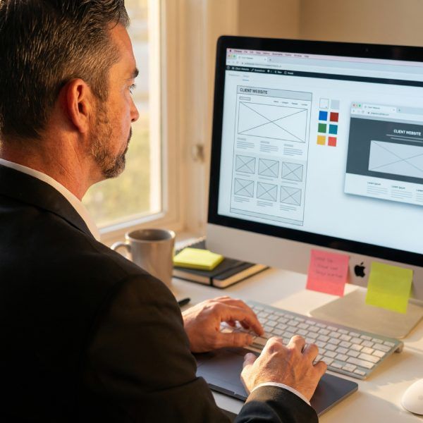 Professional reviewing brand vision