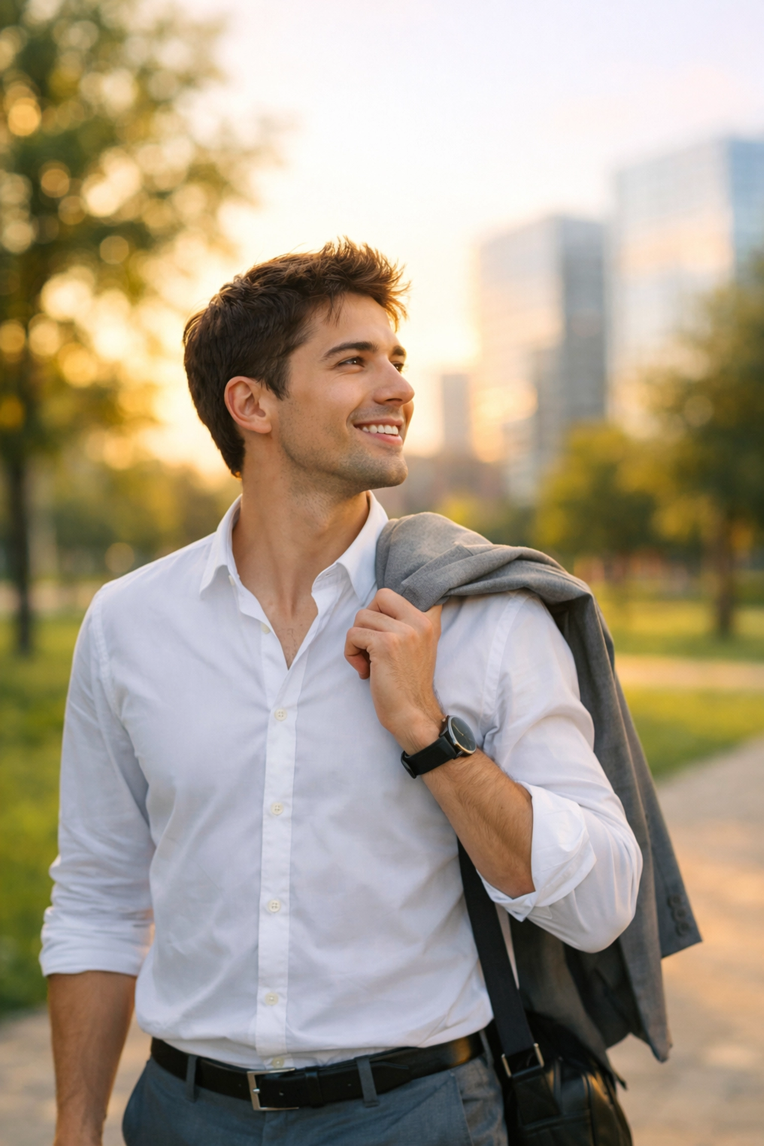 Optimistic professional experiencing financial freedom after rebuilding credit with bad credit loans.