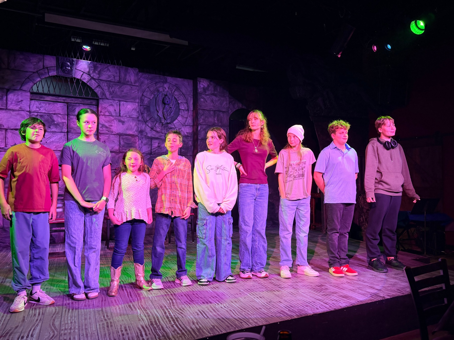 Rockwall Acting Students on Stage