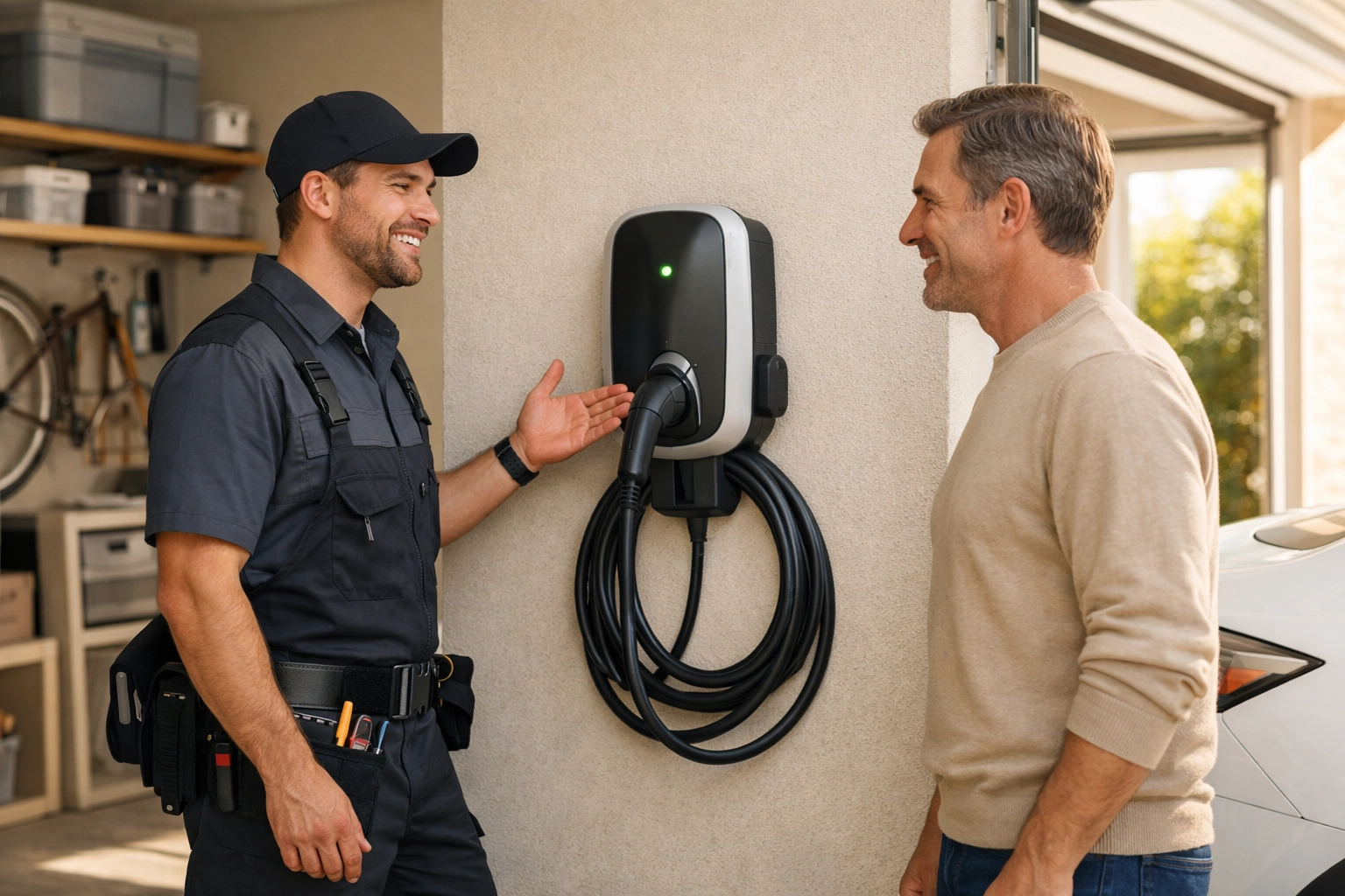 A professional electrician Portland Maine residents trust installing a home EV charging station.