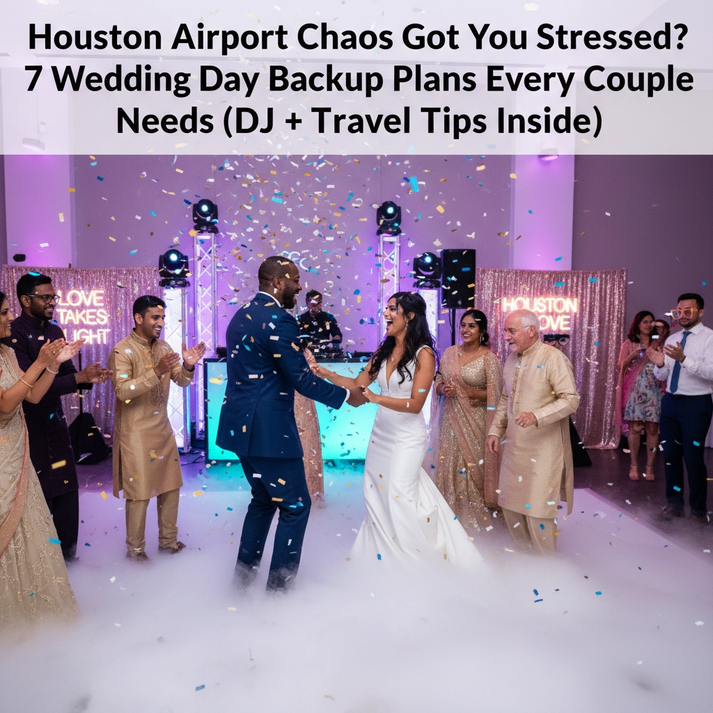 Houston Airport Chaos Got You Stressed? 7 Wedding Day Backup Plans Every Couple Needs (DJ + Travel Tips Inside)