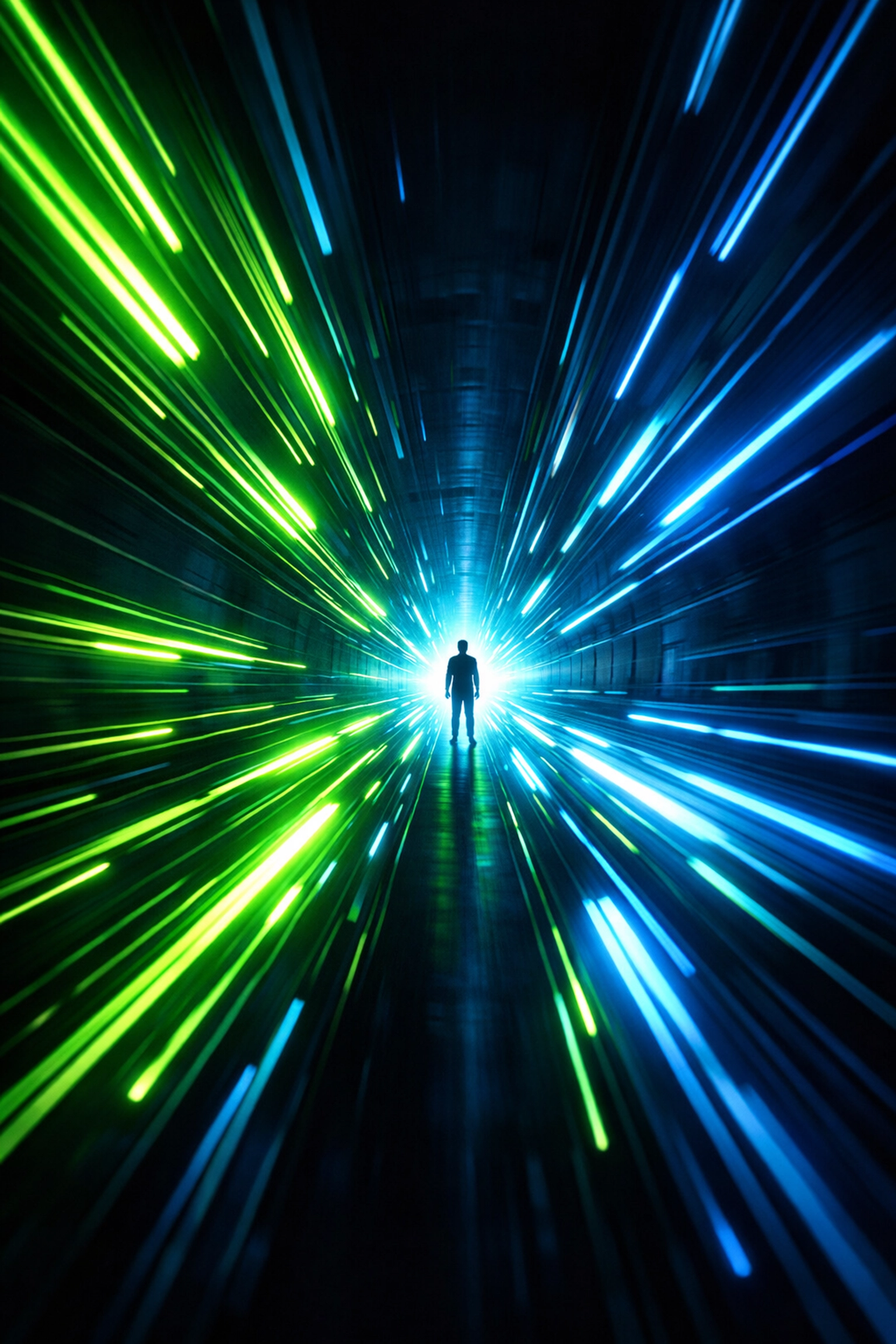 Digital information highway representing real-time feedback and AI automation in the hiring process.