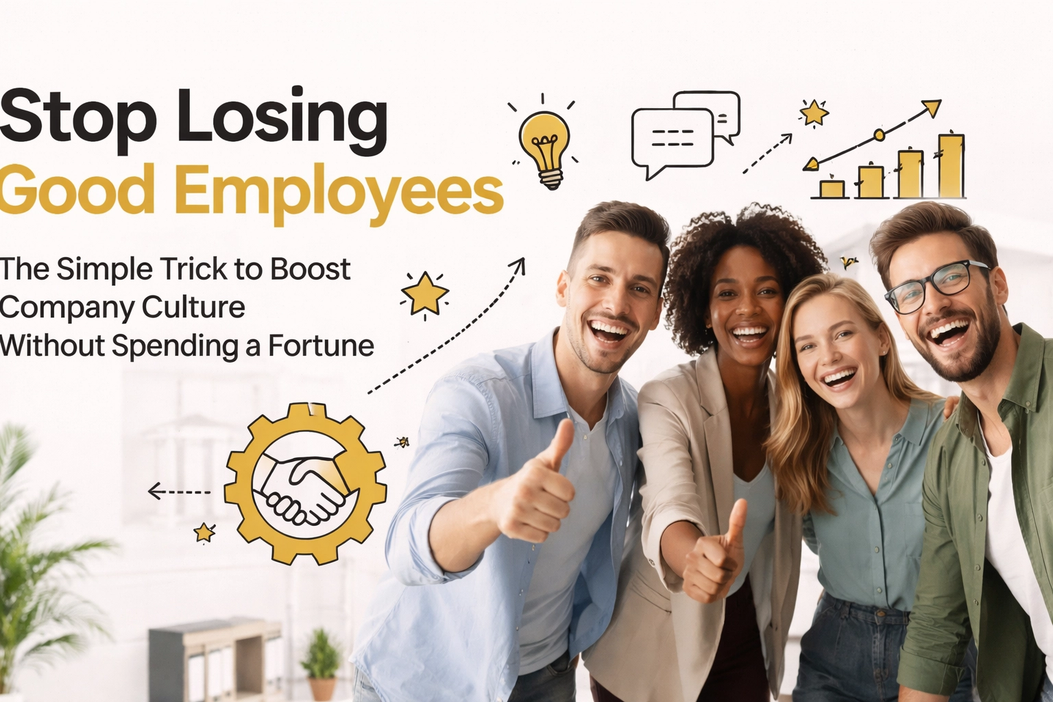 [HERO] Stop Losing Good Employees: The Simple Trick to Boost Company Culture Without Spending a Fortune