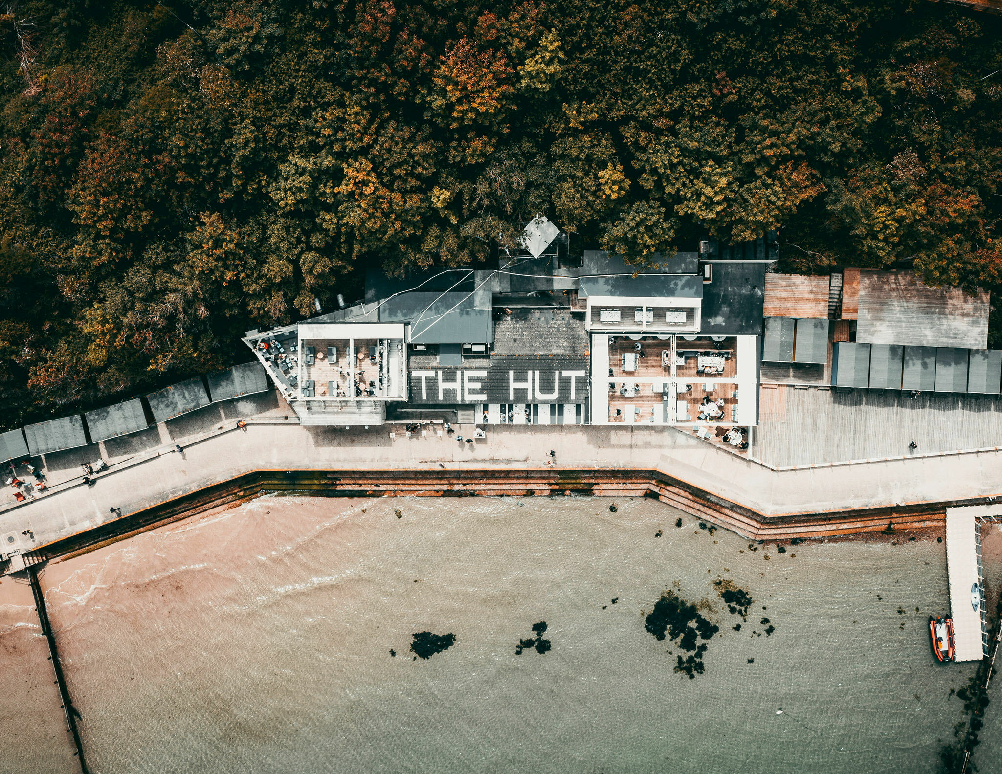 Luxury powerboat charter heading towards The Needles on the Solent for corporate entertaining