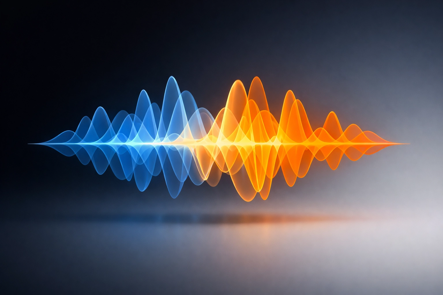 Overlapping audio frequencies showing why vocals compete with instruments in a mix