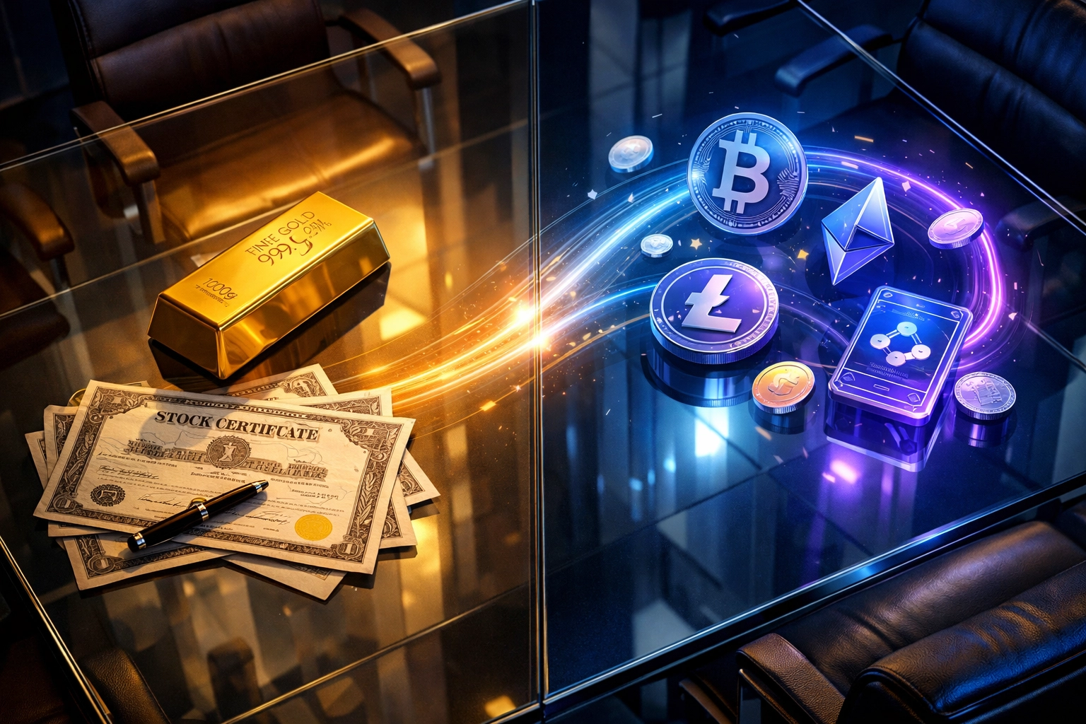 Traditional assets meeting digital tokens in modern portfolio diversification strategy