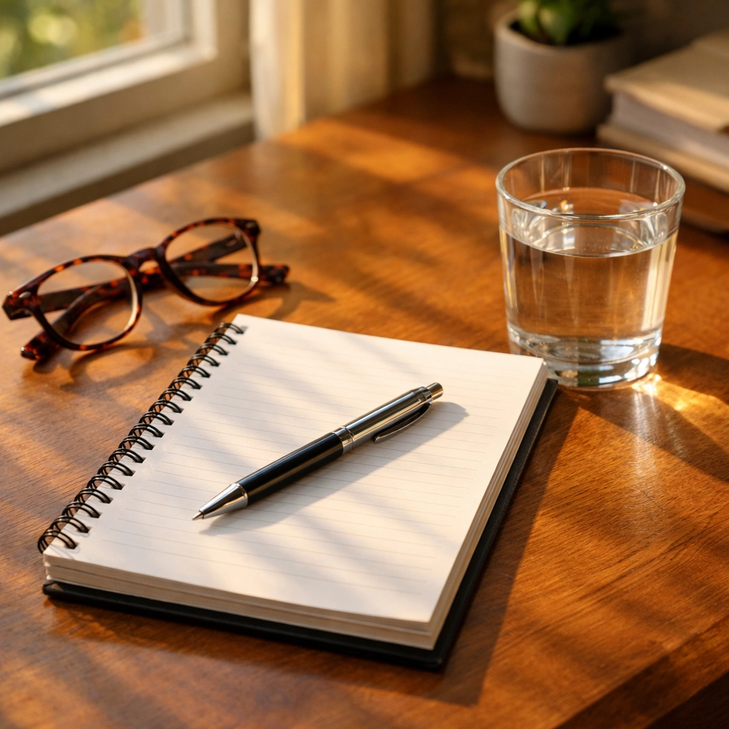 Organizing documents on a sunlit desk to start the FEMA appeal process for displaced families in NJ.