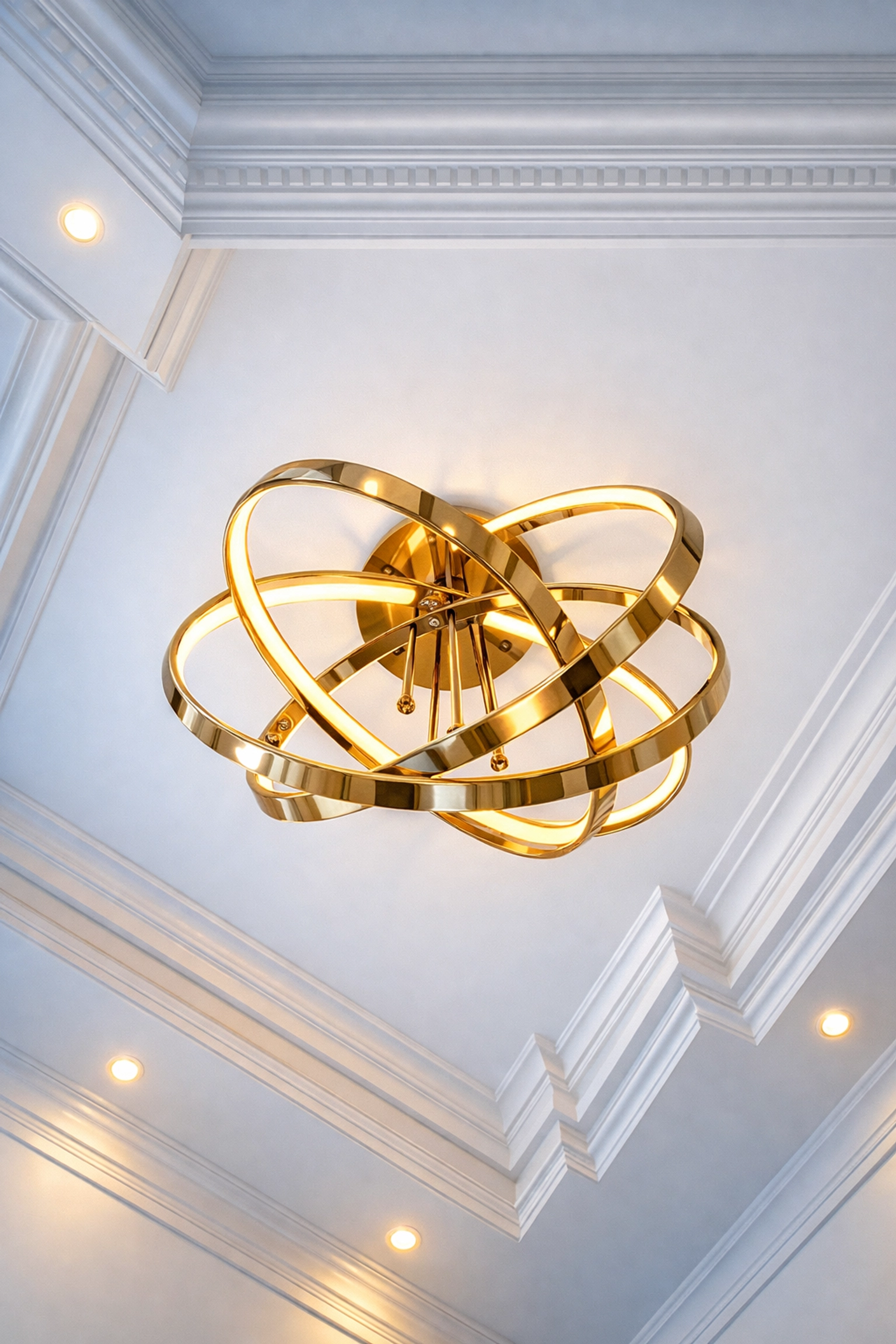 Dust-free ceiling molding in a home treated with deep cleaning Worcester and house cleaning Worcester MA.