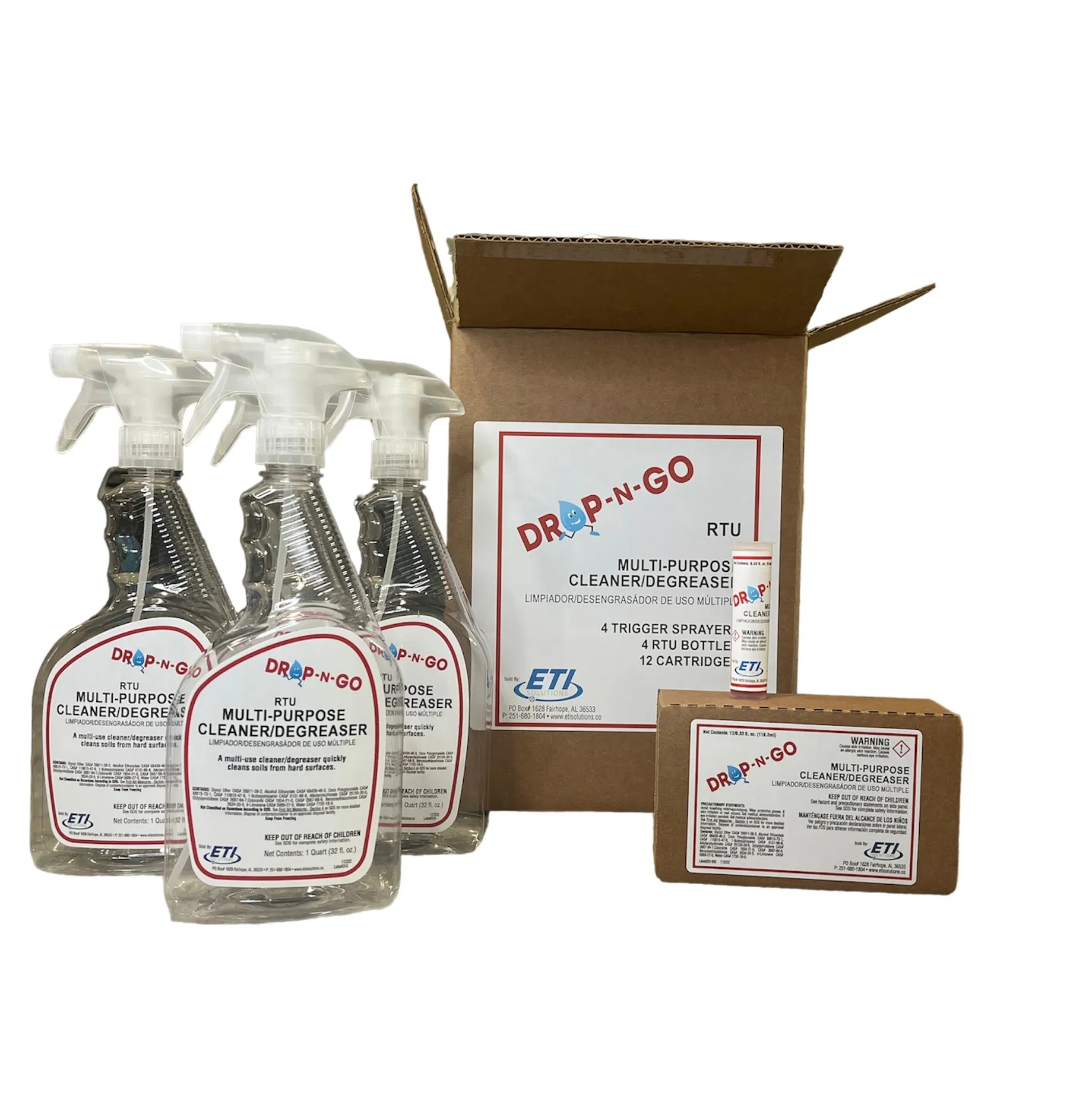 The Drop-N-Go kit in its packaging to show the complete cartridge-based system