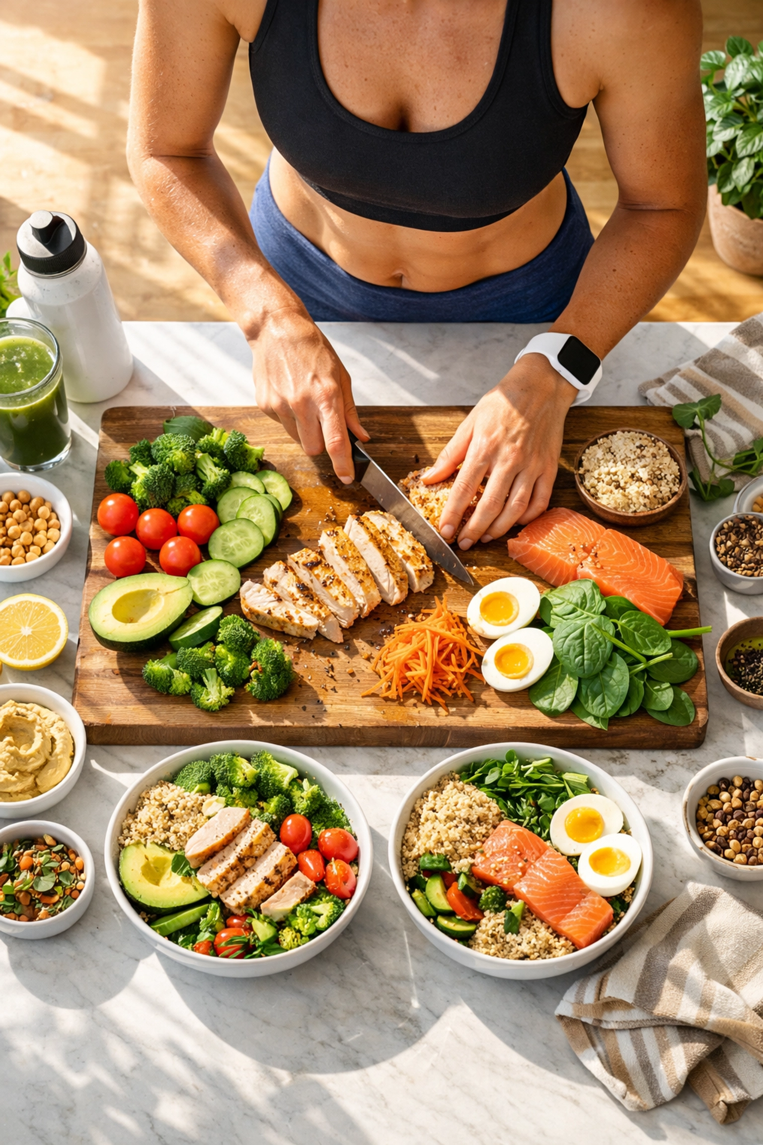 Repas équilibré post-entraînement : protéines et légumes pour optimiser les résultats du slow burn