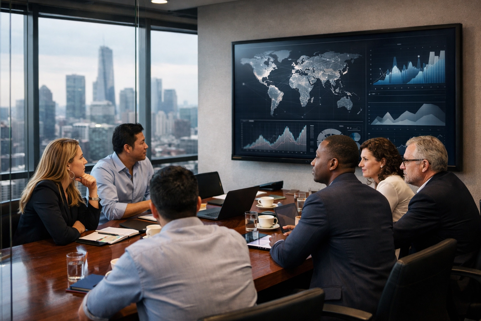 Strategic consulting session at Dakdan Worldwide for multi-industry media and digital growth.