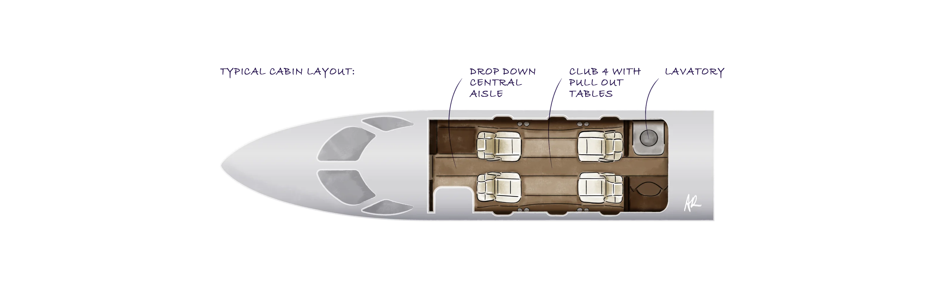 Very Light Jet floor plan